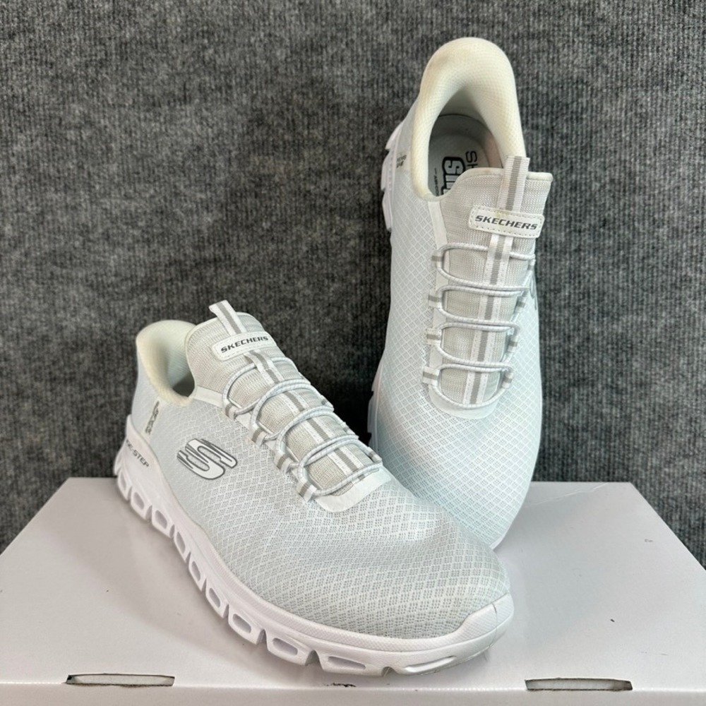 Skechers Hands Free Slip-ins Glide-Step Altus White Grey Sneakers Size 12 - Picture 2 of 14